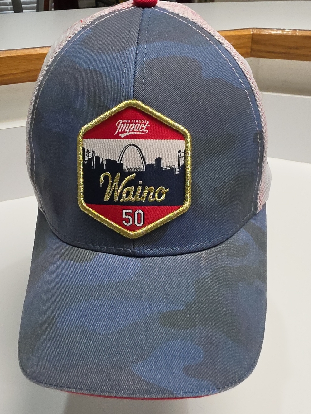 St Louis Cardinals Adam Wainwright Camo Trucker Hat Melonwear Waino 50